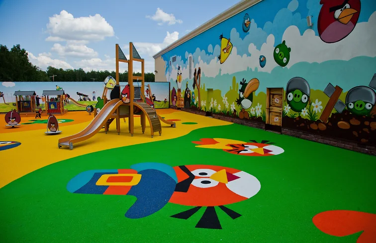 Тематическая детская площадка Angry Birds